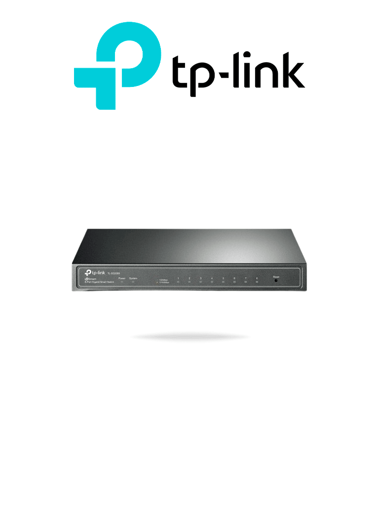 Imagen de TP-LINK SG2008 - Smart Jetstream Switch administrable 8 puertos 10/100/1000 Mbps.