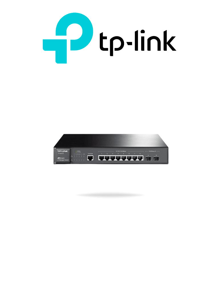 Imagen de TP-LINK SG3210 - Switch JetStream administrable con 8 puertos 10/100/1000 Mbps y 2 puertos SFP, compatible con administración centralizada OMADA SDN.