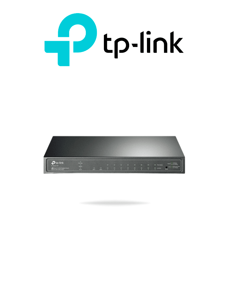 Imagen de TP-LINK TL-SG2210P - Switch PoE JetStream SDN administrable con 8 puertos 10/100/1000 Mbps y 2 puertos SFP, además de 8 puertos PoE con un presupuesto total de 61W. Ofrece administración centralizada a través de OMADA SDN.