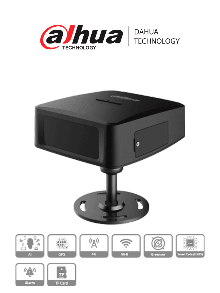 Imagen de DAHUA DAE-CDMS8113-GFW - Camara para Tablero Vehicular de 1.3 Megapixeles/ Dashcam DSM 720p/ Campo de Vision 55°/ Micrófono y Altavoz Integrado/ 4G/ GPS/ WiFi/ Admite Camaras Moviles HDCVI Externas/ Compatible con Mobile Center/ 