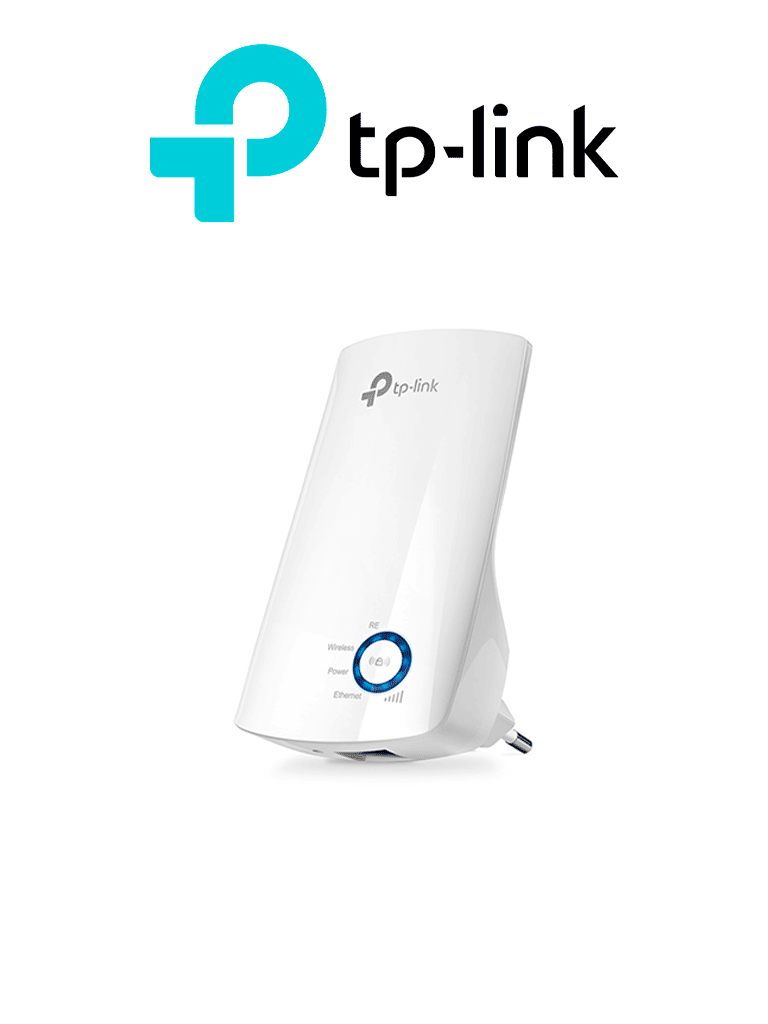 Imagen de TP-LINK TL-WA850RE - Repetidor inalámbrico universal de señal WiFi, hasta 300Mbps en 2.4GHz, con 2 antenas internas, 1 puerto RJ45, modo extensor de rango y punto de acceso.  