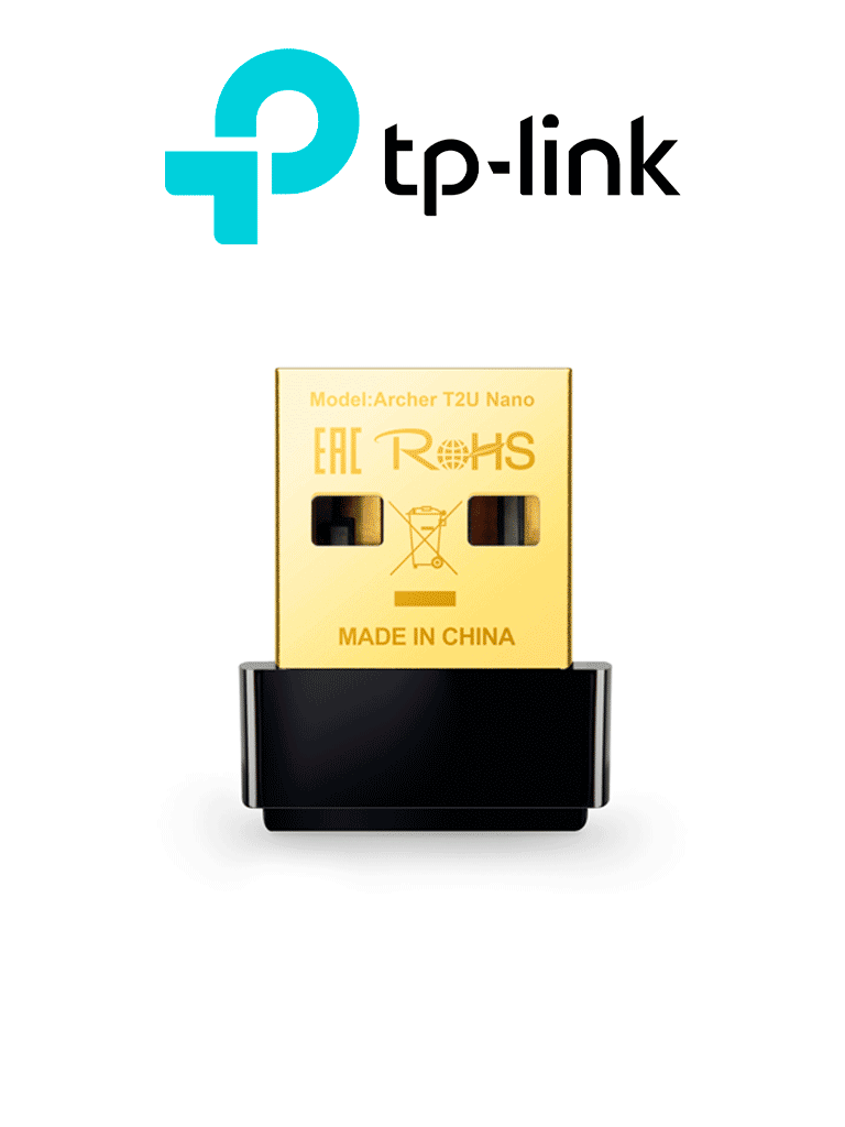 Imagen de TP-LINK Archer T2U Nano - Mini Adaptador USB inalámbrico de doble banda AC 600 Mbps con antena omnidireccional. 