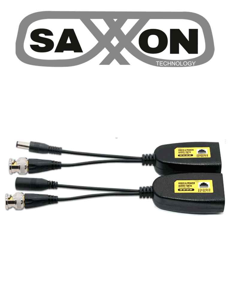 Imagen de SAXXON SXDE502 - Par de Transceptores Pasivos de 5MP / Conector para Video y Energía / 5MP hasta 150 Metros / 1080P hasta 200 Metros / Soporta HDCVI / AHD / TVI / CBVS / Fácil Conexión 