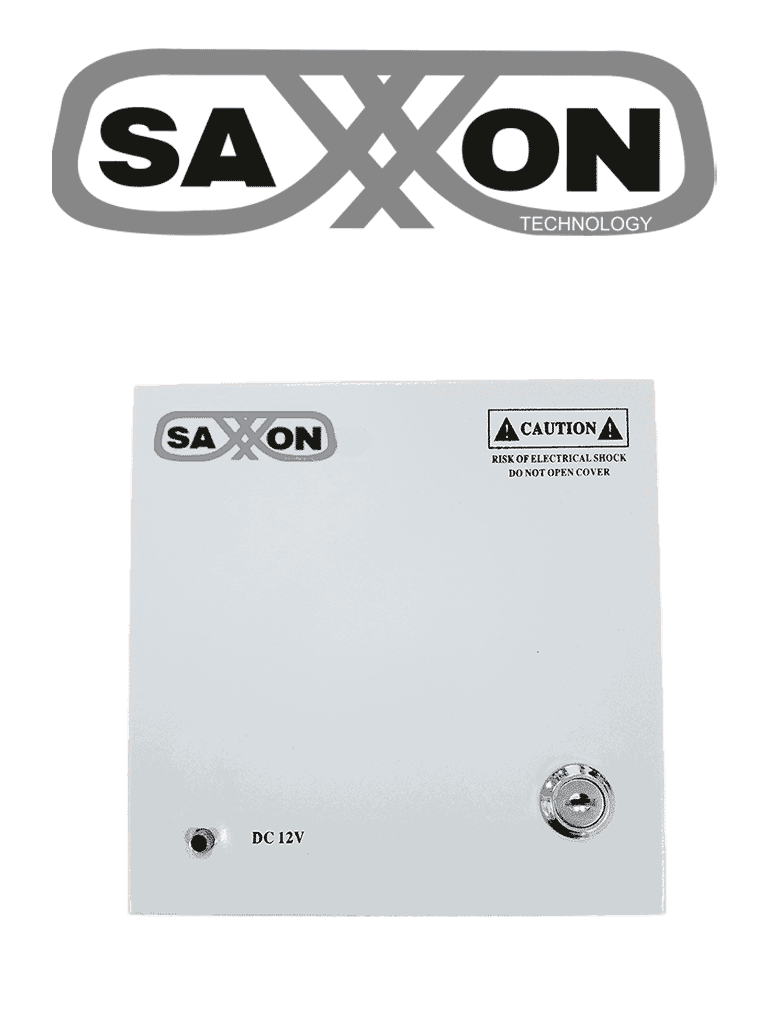 Imagen de SAXXON SX5A4CH - Fuente de Poder Profesional 12 VCD / 5 Amperes / 4 Canales / 1.1 Amperes por Canal / Protección contra Sobrecargas / Led Indicador de Funcionamiento