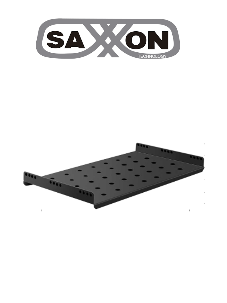 Imagen de SAXXON SXCH19X1U600 - Charola ventilada para gabinete / Acero Laminado Color Negro / 1UR / Medida de 47cm de Ancho x 35cm de Profundidad  