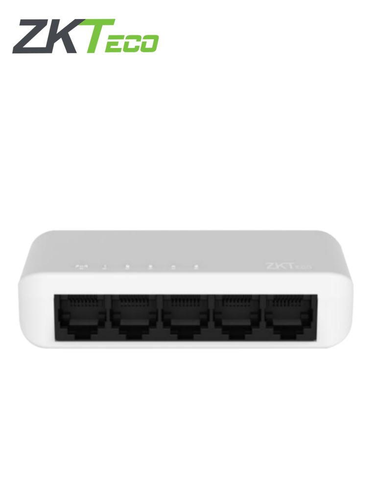 Imagen de ZKTECO ESE55C- Switch para Escritorio de 5 Puertos / Fast Ethernet 10/100  /  Diseño Compacto / Auto MDI/MDIX / Indicadores de funcionamiento / Carcasa de Plástico / No Administrable 