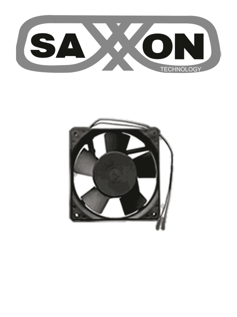 Imagen de SAXXON SXGF001- Extractor para gabinete / Compatible con gabinetes Saxxon / Color negro /  Medidas 12 x 12 x 2.5 cm