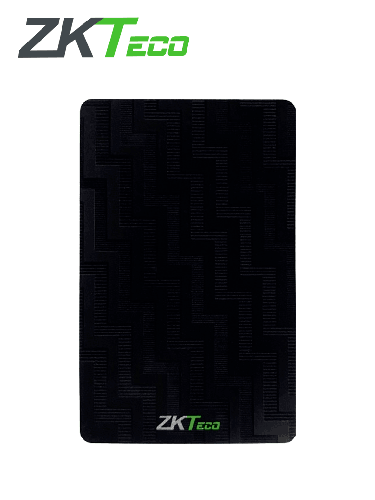 Imagen de ZKTECO IDCOLORCARD - Tarjeta ID con Frecuencia de 125 kHz, Sin Folio Impreso, Grosor de 0.9 mm, Color Negra y con el Logo de ZKTeco