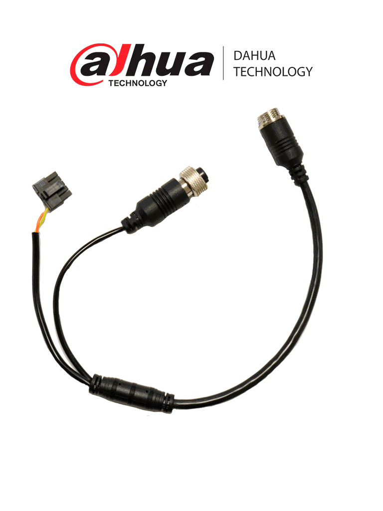 Imagen de DAHUA CABLE CONVERTIDOR - CABLE Doble/ M12 Macho de 7 a 4 Pines / M12 Hembra 4 a 10 Pines / Para uso con cable extensor de 7 Pines/ Especial para uso con MD02 / Longitud de 30cm /