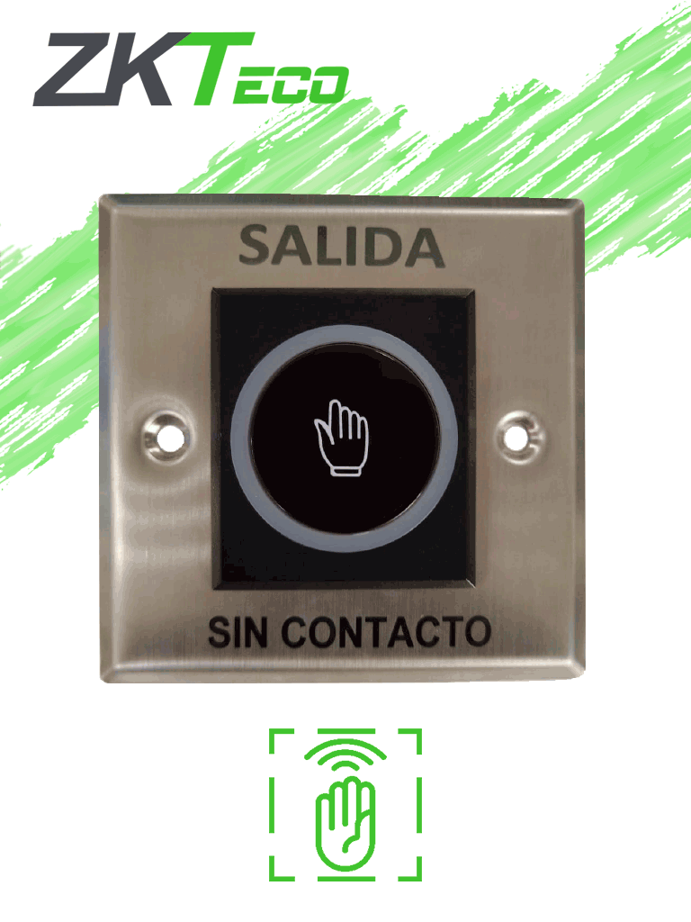 Imagen de ZKTECO K11B2 - Botón de Salida sin Contacto / Salidas  NC y NO/ Rango de Detección hasta 10 CM