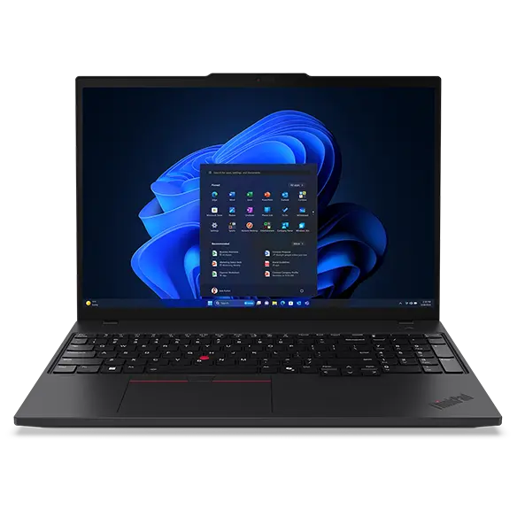 Imagen de Lenovo ThinkPad T16 3ra Gen ¡Personalizable! Procesador Intel® Core™ Ultra 7 165H vPro® (núcleos E de hasta 3,80 GHz núcleos P de hasta 5,00 GHz)/Windows 11 Pro 64/1 TB SSD M.2 2280 de rendimiento PCIe Gen4 TLC Opal