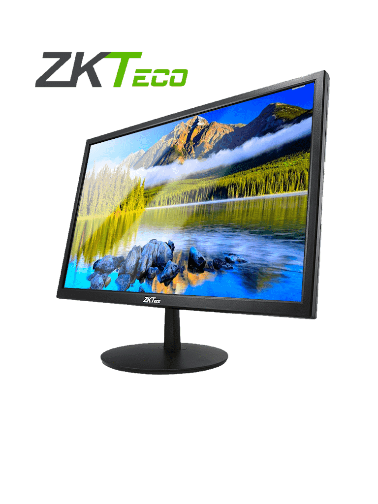 Imagen de ZKTECO ZD192KSB - Monitor LED HD de 19 pulgadas / Operación 24/7 Ideal para Seguridad/ Resolución 1440 x 900 / 1 Entrada de video HDMI y 1 VGA / Ángulo de Visión Horizontal 170° /  Soporte VESA / Incluye Cable HDMI / Sin Altavoces 