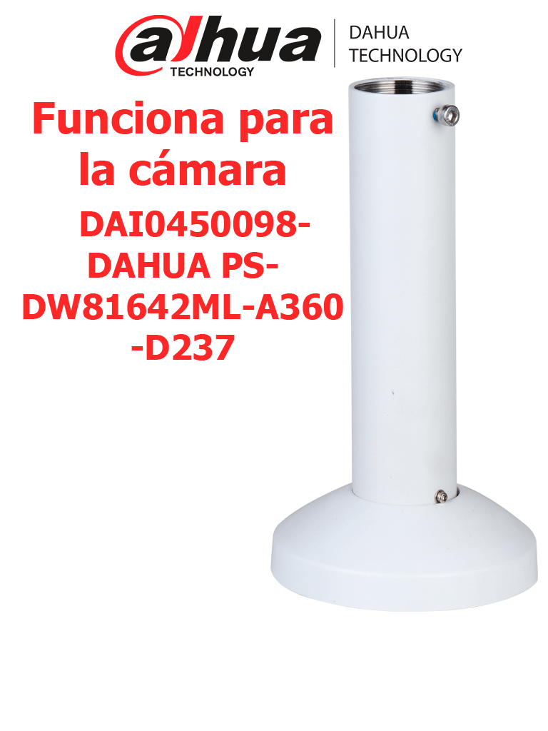 Imagen de DAHUA PFB710C-SG - Adaptador para montaje en techo compatible con cámaras PTZ PSDW81642M 