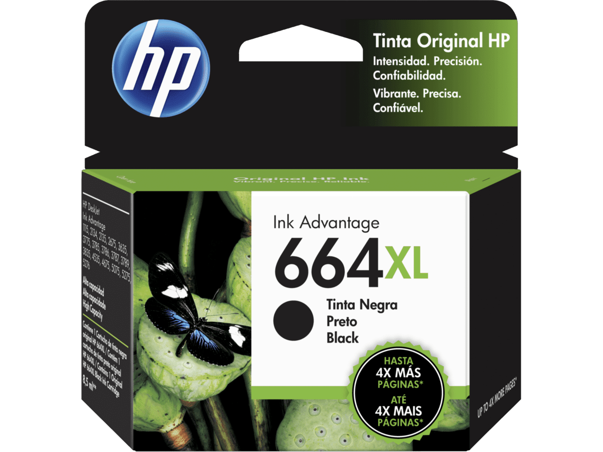 Imagen de Cartucho de Tinta HP 664XL Negra Original