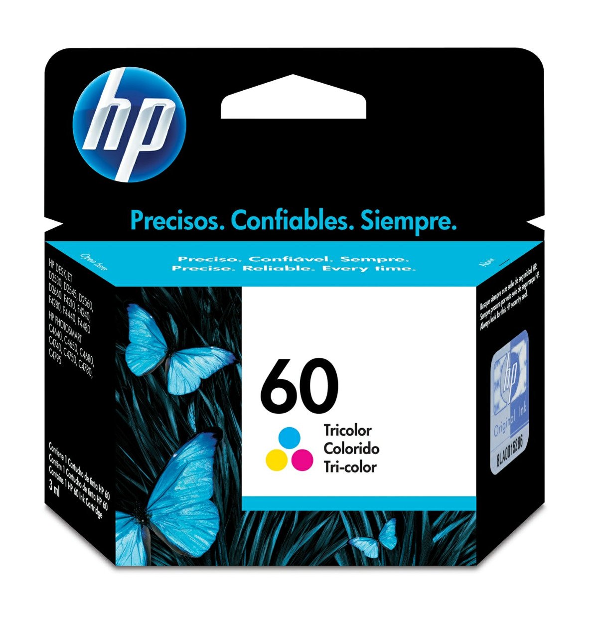 Imagen de Cartucho de Tinta HP 60 Tricolor Original