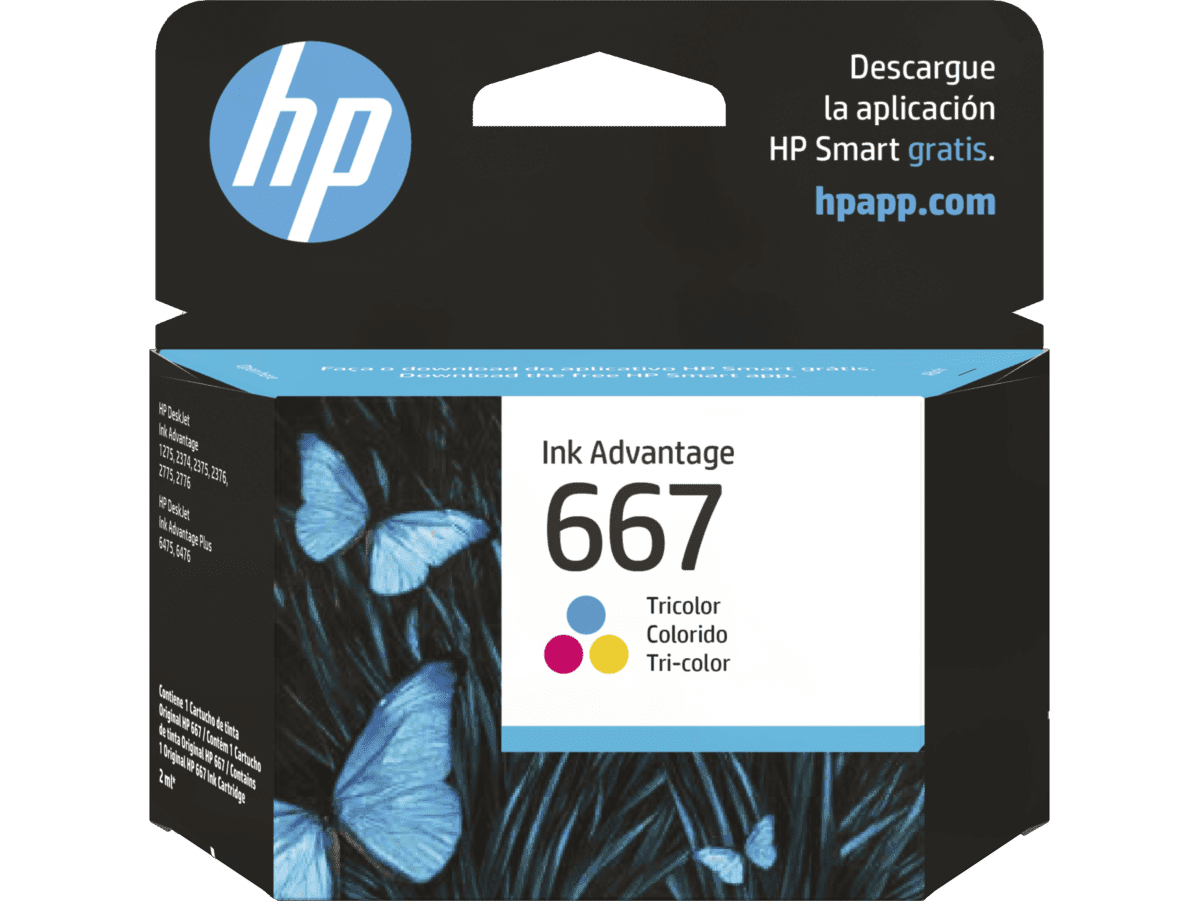 Imagen de Cartucho de Tinta HP 667 Tricolor Ink Advantage Original