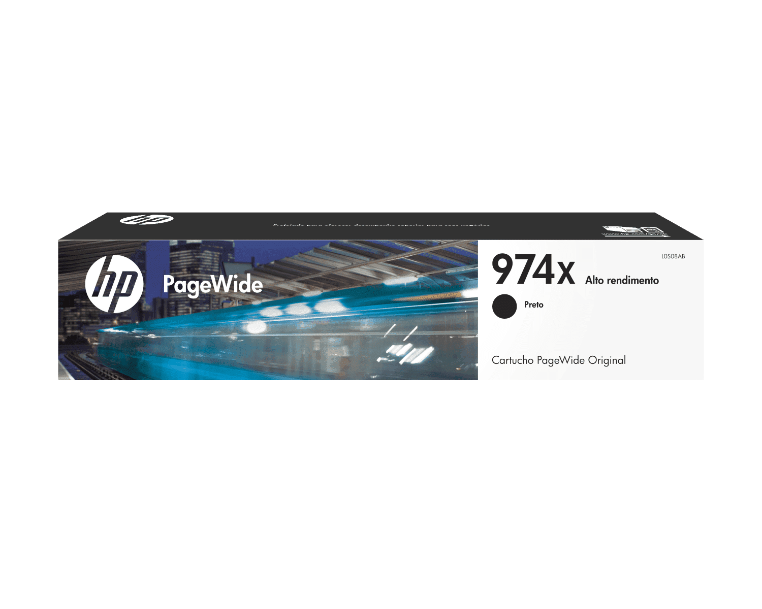 Imagen de Cartucho de Tinta HP 974X Negra Pagewide Original