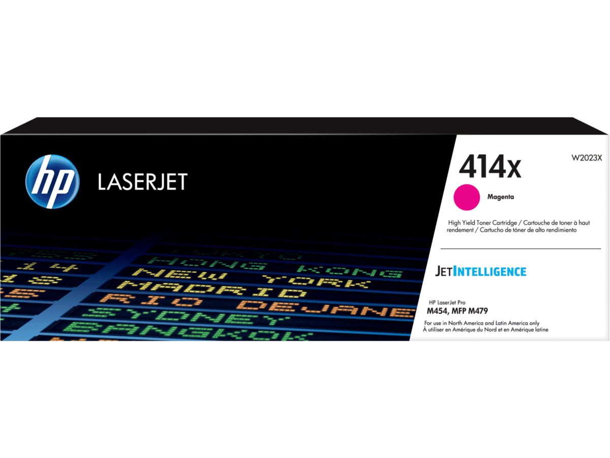 Imagen de Cartucho de Tóner HP 414X Magenta Alto Rendimiento LaserJet Original