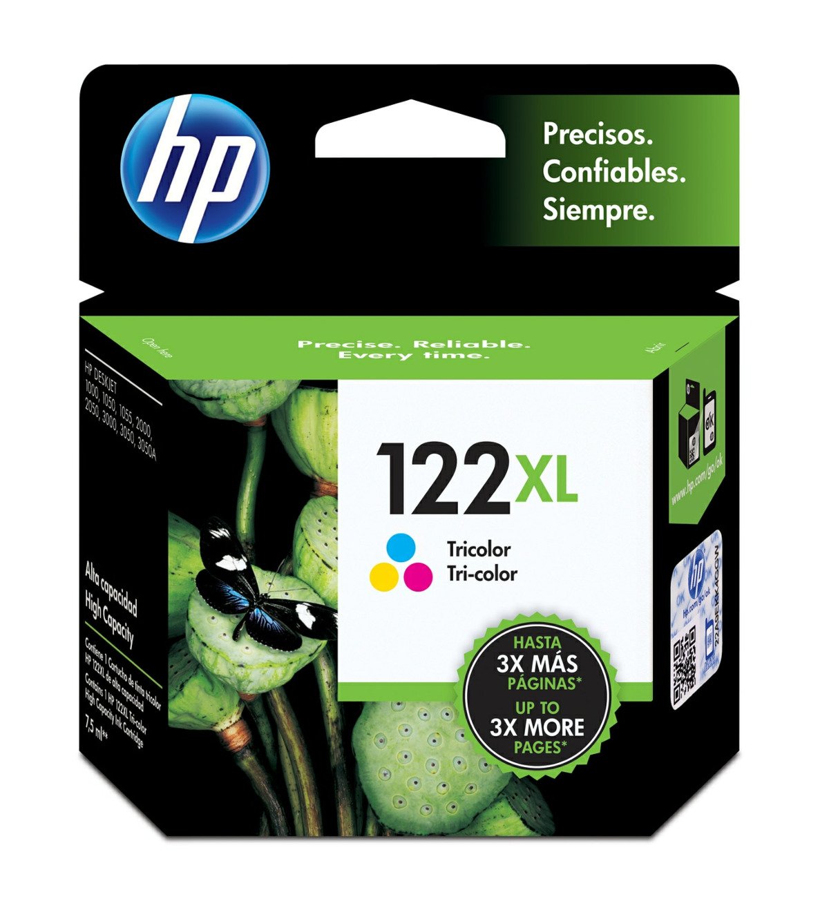 Imagen de Cartucho de Tinta HP 122XL Tricolor Original