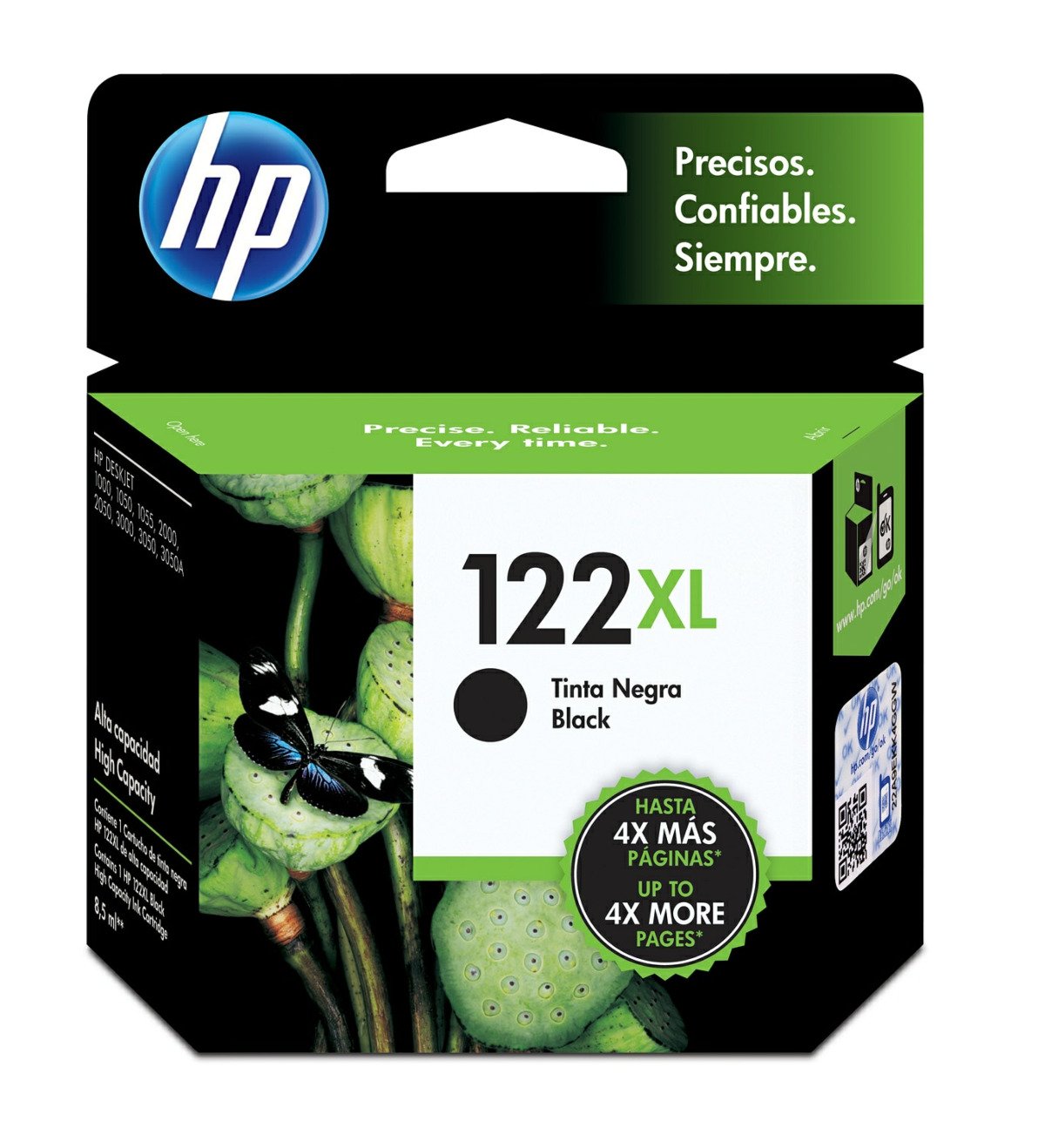 Imagen de Cartucho de Tinta HP 122XL Negra Original