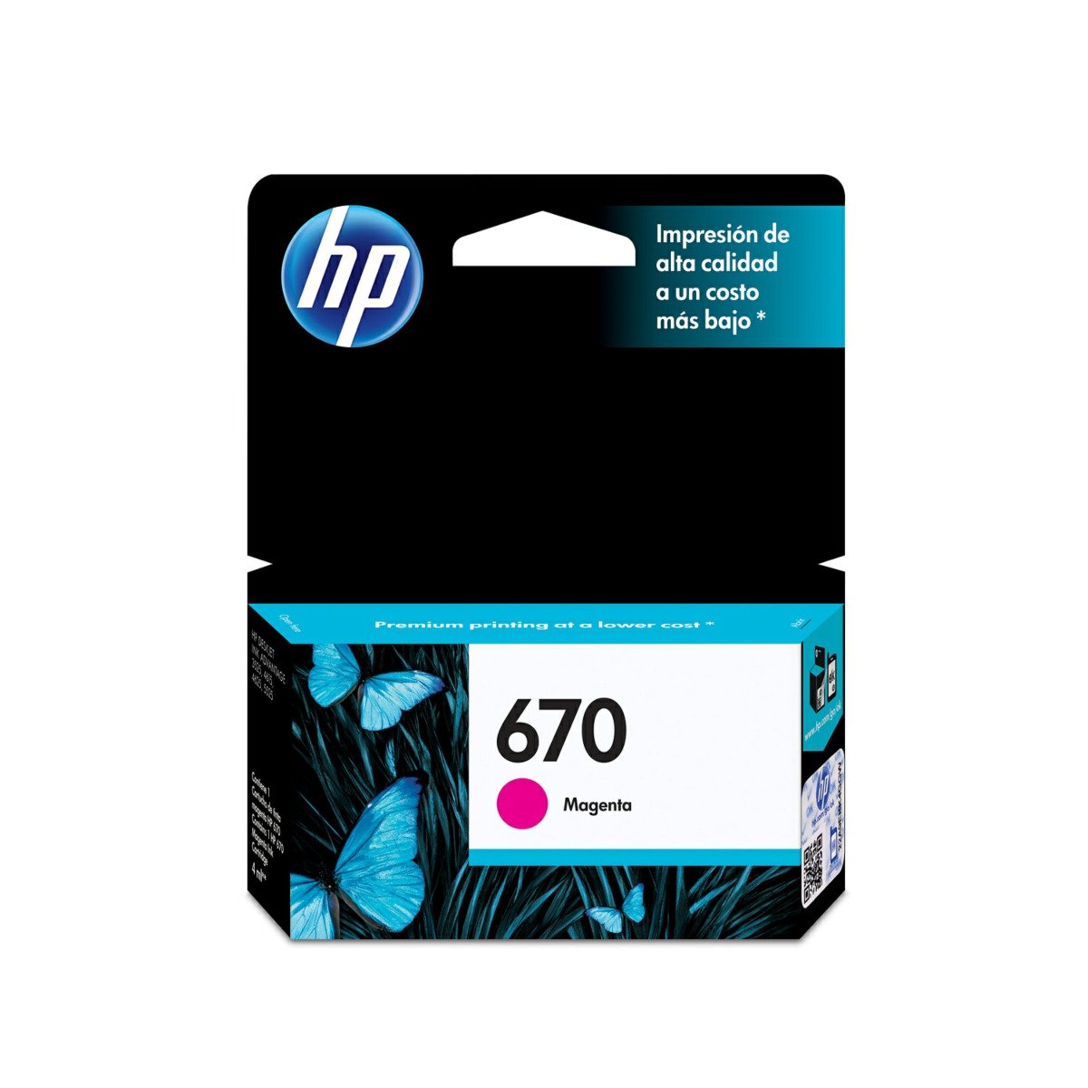 Imagen de Cartucho de Tinta HP 670 Magenta Original