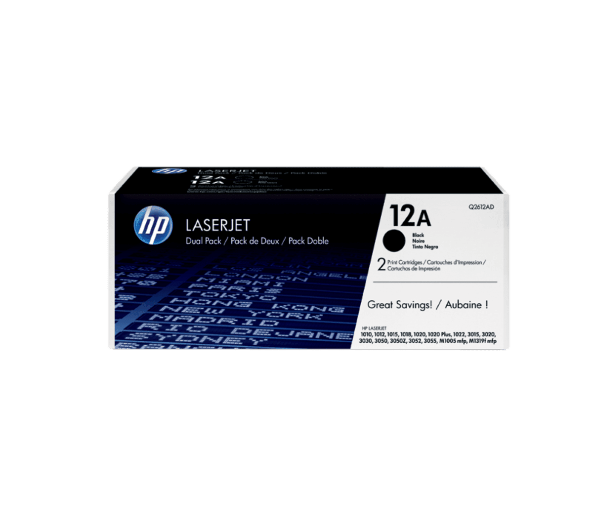 Imagen de Pack de 2 Cartuchos de Tóner HP 12A Negro Laserjet Original