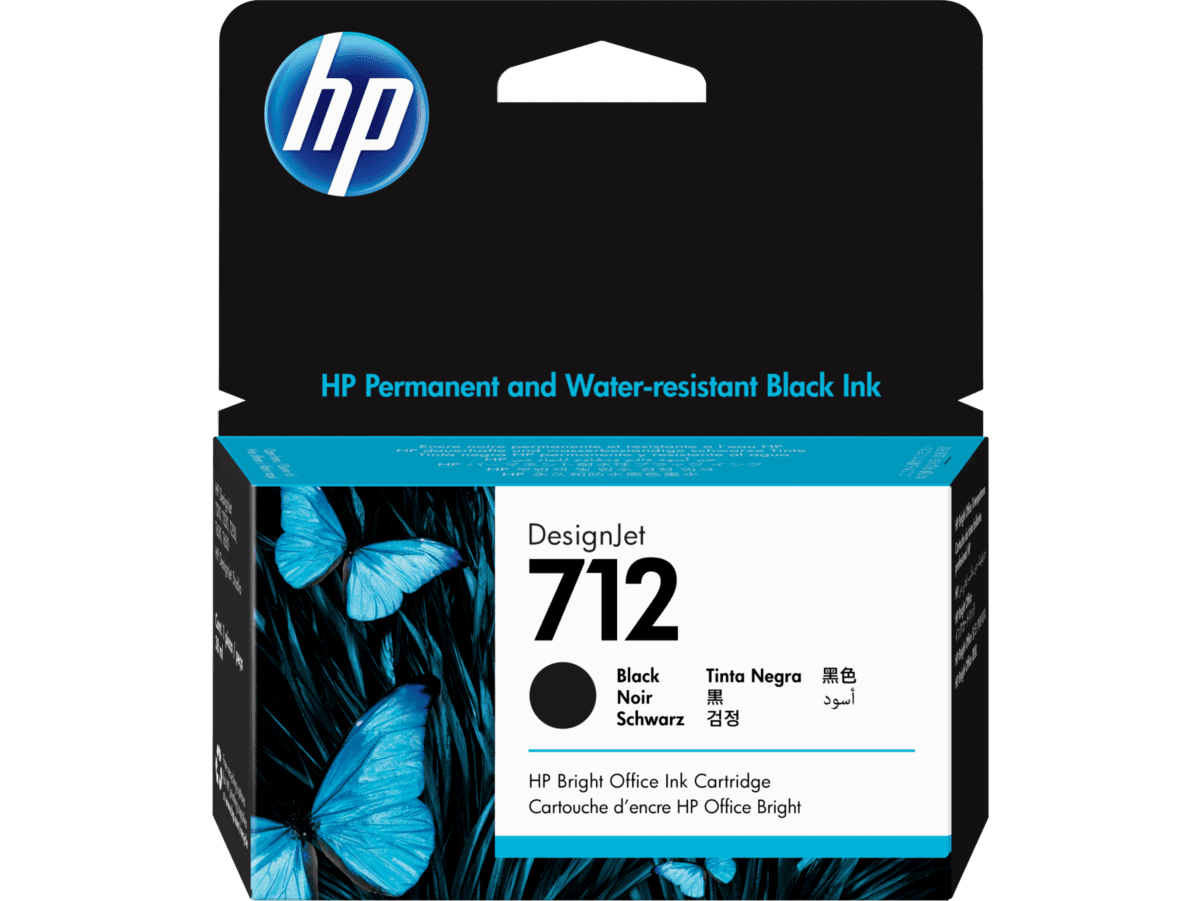 Imagen de Cartucho de Tinta HP 712 Negra DesignJet Original