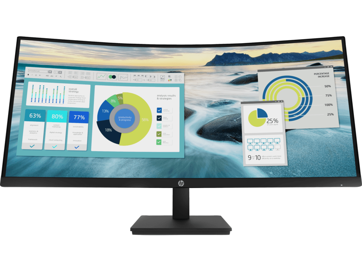 Imagen de Monitor curvo HP P34hc G4 WQHD de 34"