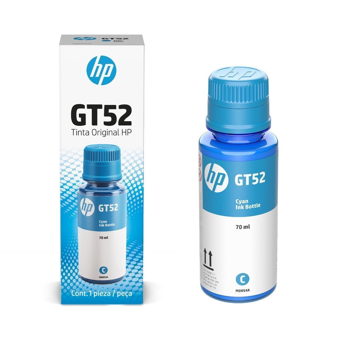 Imagen de Botella de Tinta HP GT52 Cian Original