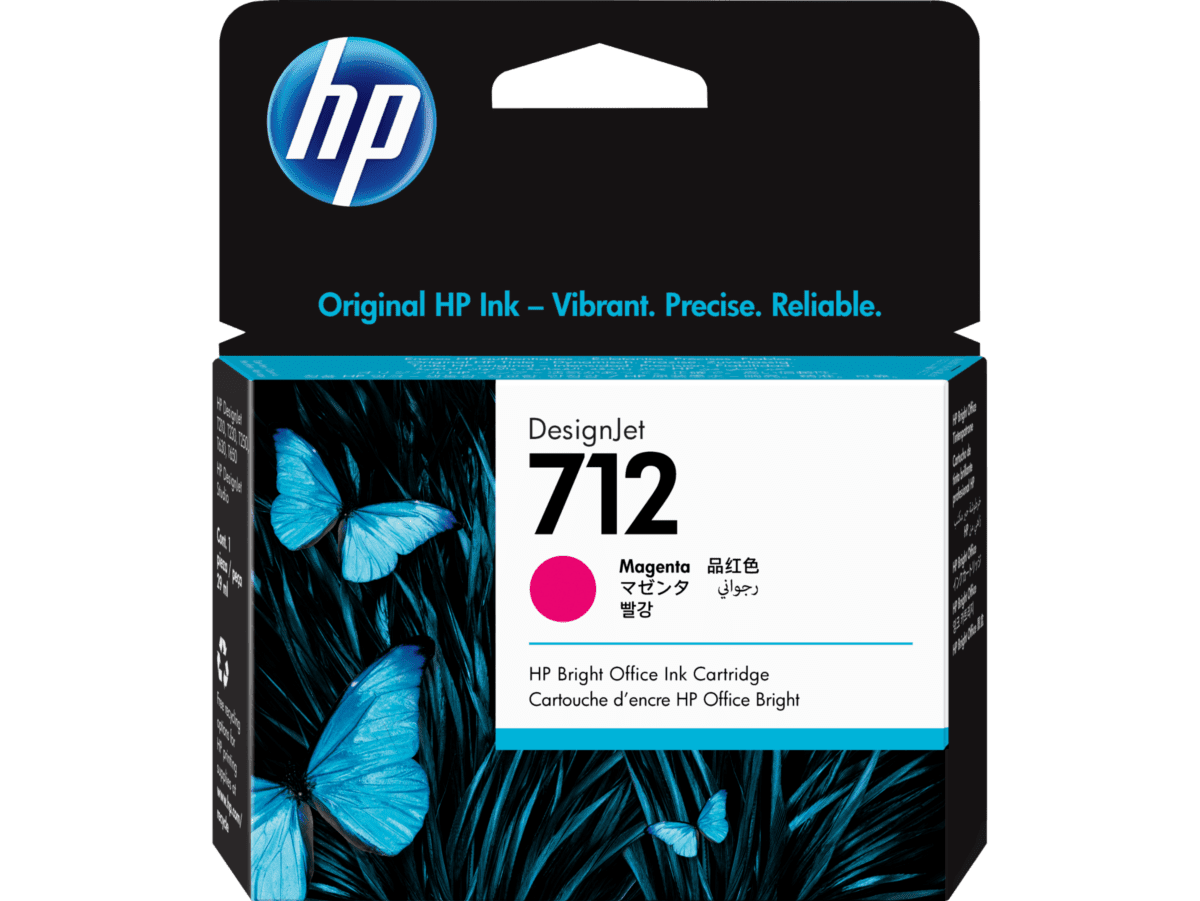 Imagen de Cartucho de Tinta HP 712 Magenta DesignJet Original