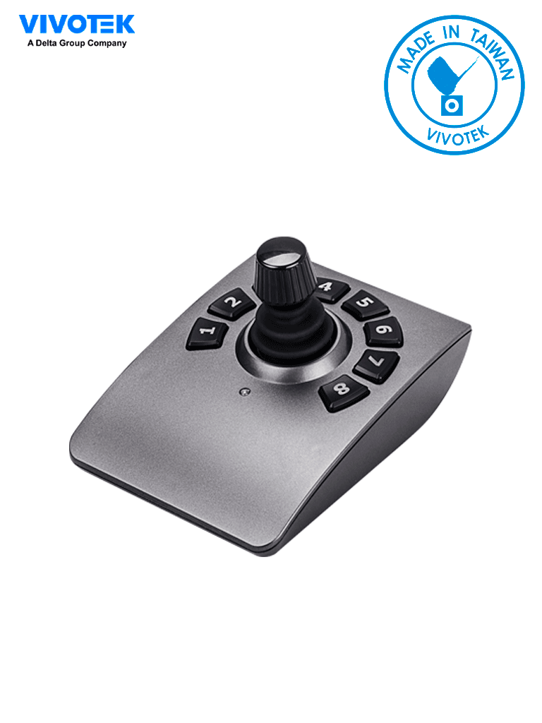 Imagen de VIVOTEK AJ-001 - Control de palanca joystick para NVR, PTZ y Software VAST 2, VSS VIVOTEK con 8 teclas y conector USB