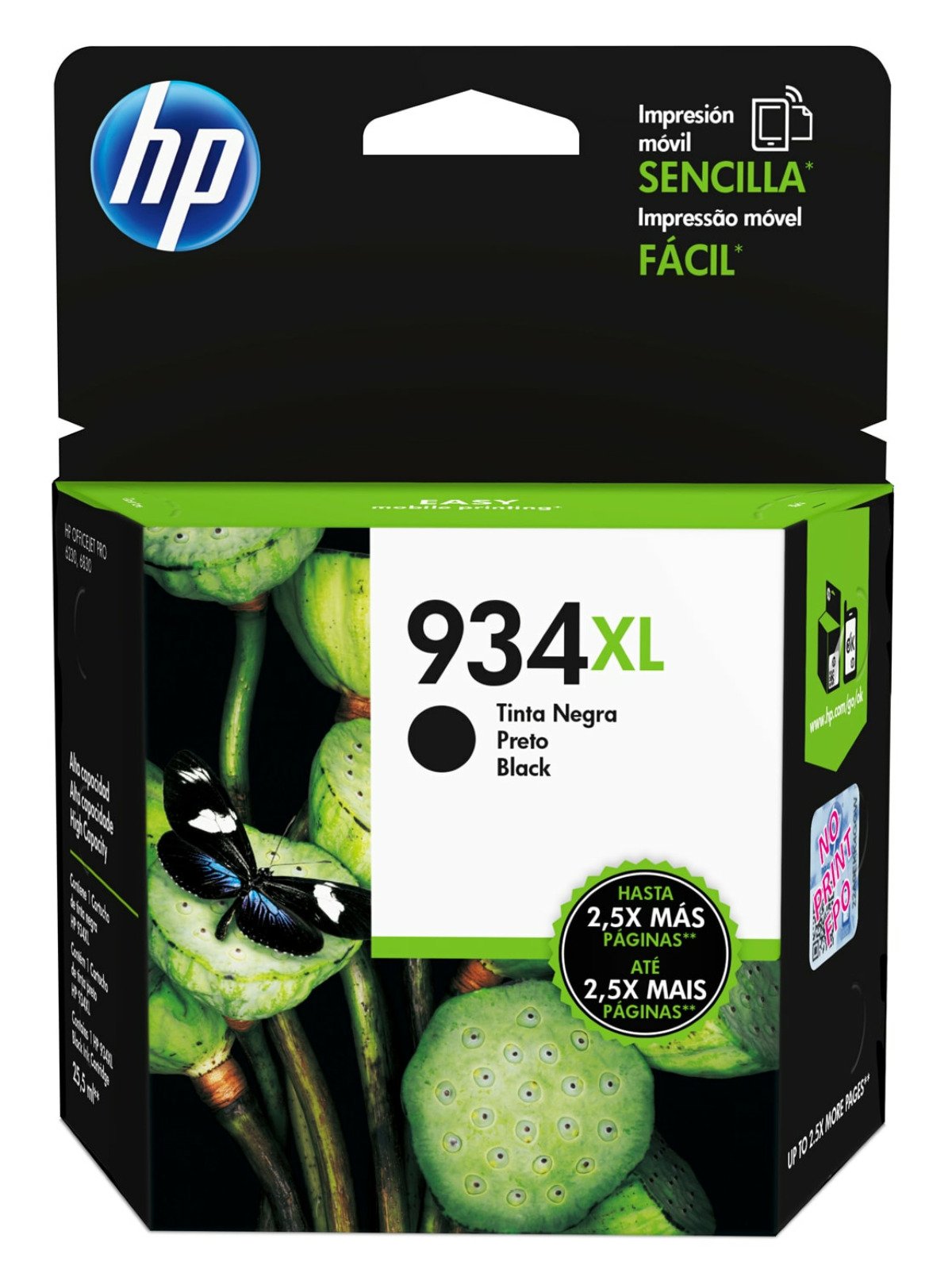 Imagen de Cartucho de Tinta HP 934XL Negra Original