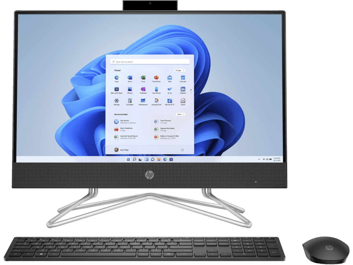 Imagen de HP All-in-One 22-dd2020la, Windows 11 Home Single Language, 21.5", Intel® Core™ i3, 8GB RAM, 512GB Unidad de estado sólido, FHD
