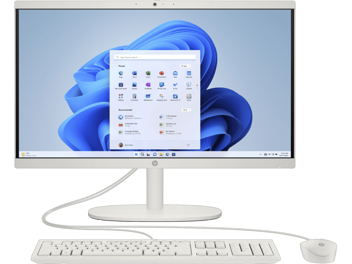 Imagen de All-in-One HP 22-dg0002la, Intel® N-series, 8 GB, 512 GB SSD, 21.45, FHD, Windows 11 Home Single Language