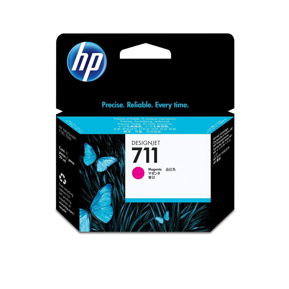 Imagen de Cartucho de Tinta HP 711 Magenta DesignJet Original