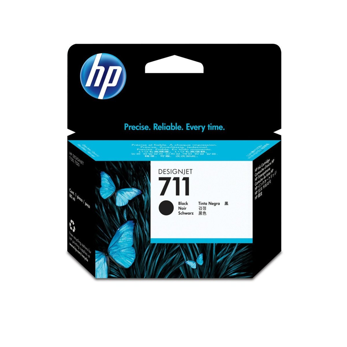 Imagen de Cartucho de Tinta HP 711 Negra DesignJet Original