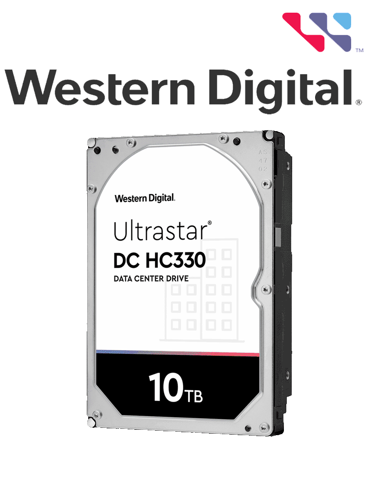 Imagen de WESTERN DIGITAL WUS721010ALE6L4 - Disco duro de 10 TB HC330 / Serie ULTRASTAR / 512E / 3.5" / 7200 RPM