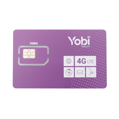 Imagen de SIM SYSCOM 10GB mensual para dispositivos móviles 3G/4G (YOBI) 1 año de servicio (solo datos)