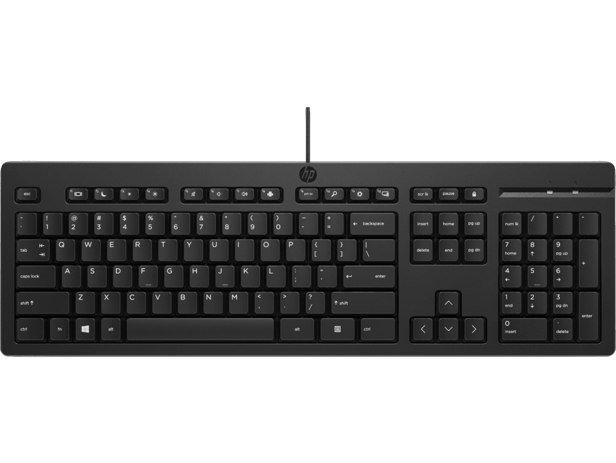 Imagen de Teclado HP 125 con Cable