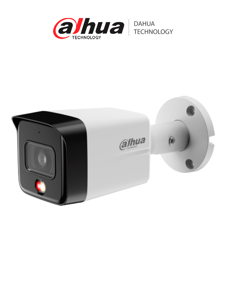 Imagen de DAHUA DH-IPC-HFW1639TC-A-IL  - Cámara IP Bullet de 6 Megapixeles/Dual Light/ WizSense/  Lente de 2.8mm/  95 Grados de Apertura/ IR de 30 Metros/ SMD / Micrófono Integrado/ WDR Real de 120 dB/  Ranura MicroSD/ IP67/ PoE/  