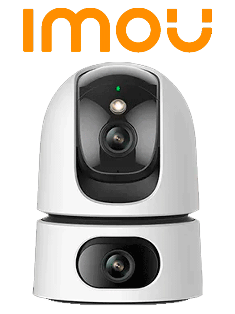 Imagen de IMOU Ranger Dual (IPC-S2XN-6M0WED) - Cámara IP WiFi Dual de 6MP tiene un lente fijo y un lente PT de 3MP cada uno, visión nocturna de 15m, audio bidireccional con micrófono y altavoz integrados, e IA. 