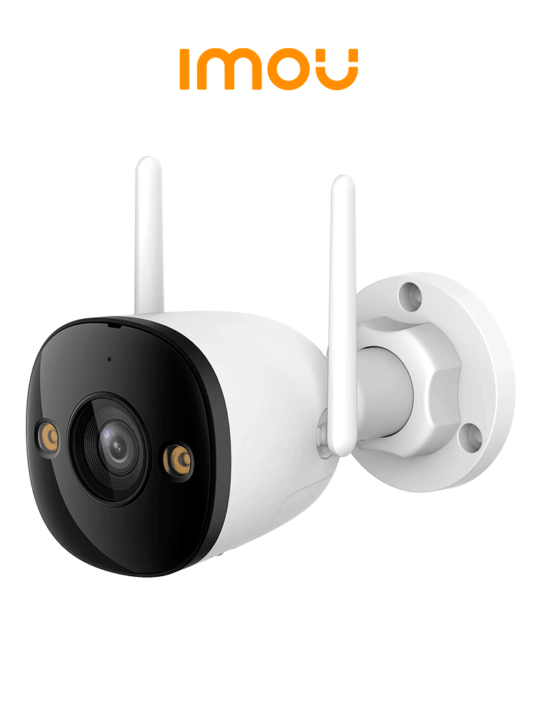 Imagen de IMOU Bullet 2E 3Mp (IPC-K3DN-3H0WF) - Cámara IP Bullet WiFi de 3MP cuenta con micrófono integrado, 102° de visión, H.265, lente de 2.8mm, detección de humanos, IR 30m, IP67 y ranura MicroSD. 