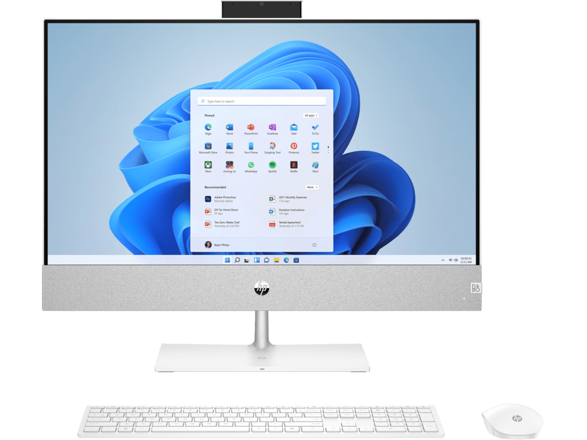Imagen de HP Pavilion 24-ca0013la AiO PC, Windows 11 Home Single Language, 23.8", AMD Ryzen™ 5, 8GB RAM, 512GB SSD, FHD