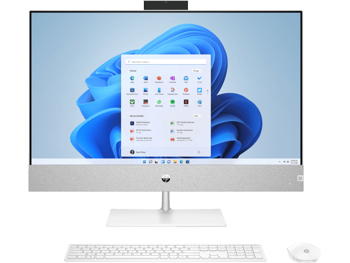 Imagen de HP Pavilion 27-ca2005la AiO PC, Windows 11 Home Single Language, 27", Intel® Core™ i7, 16GB RAM, 512GB SSD, NVIDIA® GeForce RTX™ 3050, QHD