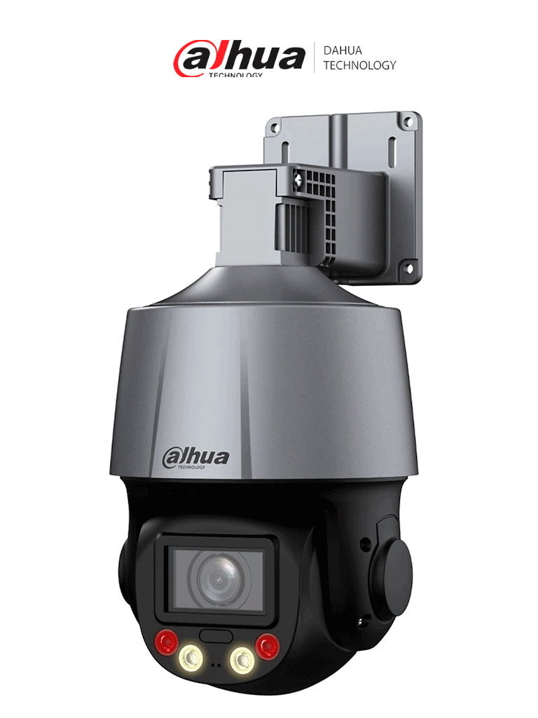 Imagen de DAHUA DH-SD3C205DB-GNY-A-PV - Cámara IP PTZ de 2 Megapixeles/ 5x de Zoom Óptico/ WizSense/ Dual Light/ IR de 50 Mts/ Micrófono y Altavoz Integrado/ Audio 2 Vías/ Protección Perimetral/ Disuasión Activa/ 1 Led de Luz Blanca/ IP66/ PoE/ 