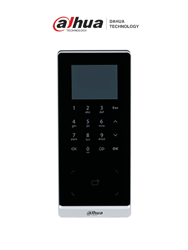 Imagen de DAHUA ASI2201H-DW - Control de Acceso de Tarjeta&Teclado/ Pantalla de 2.4"/ Conectividad WiFi & Ethernet/  30,000 usuarios y Tarjetas ID/ Puertos Wiegand y RS485/ 50 administradores/ Gestión Avanzada/  