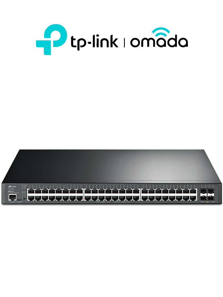 Imagen de TP-LINK - SG3452XP / Switch Jetstream Administrable / 48 Puertos PoE+ 10/100/1000 Mbps RJ45 / 4 Puertos 10GE SFP+ L2+ / Compatible con Administración Centralizada OMADA SDN