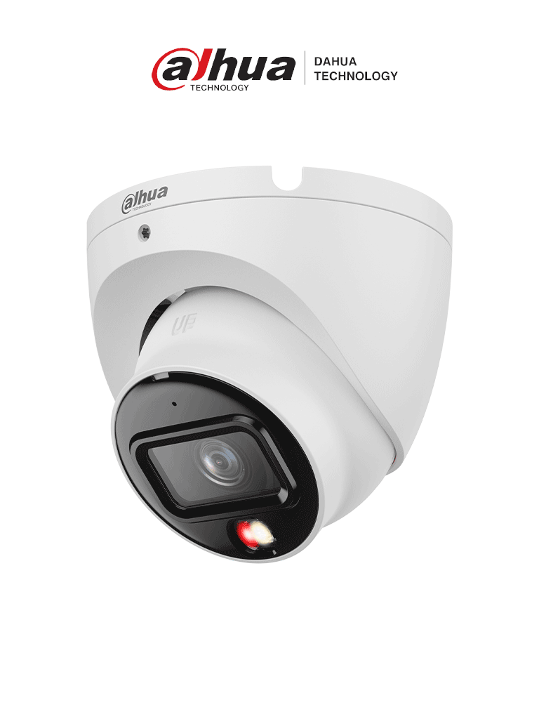 Imagen de DAHUA DH-IPC-HDW1839TP-A-IL-0280B-S6 - Cámara IP Domo de 8MP con resolución 4K, lente de 2.8 mm y ángulo de visión de 105°. Equipado con iluminador dual, micrófono integrado, IR de 30m, DWDR, H.265, PoE. Diseño de multivisión y protección IP67.