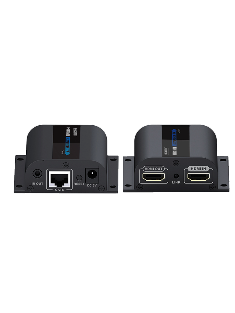 Imagen de SAXXON LKV372PRO- Kit extensor de video HDMI/ Resolucion 1080p/ CAT 6/ 6A Cobre / Hasta 50 metros/ Loop HDMI en transmisor/ Transmisor IR/ Plug and play 