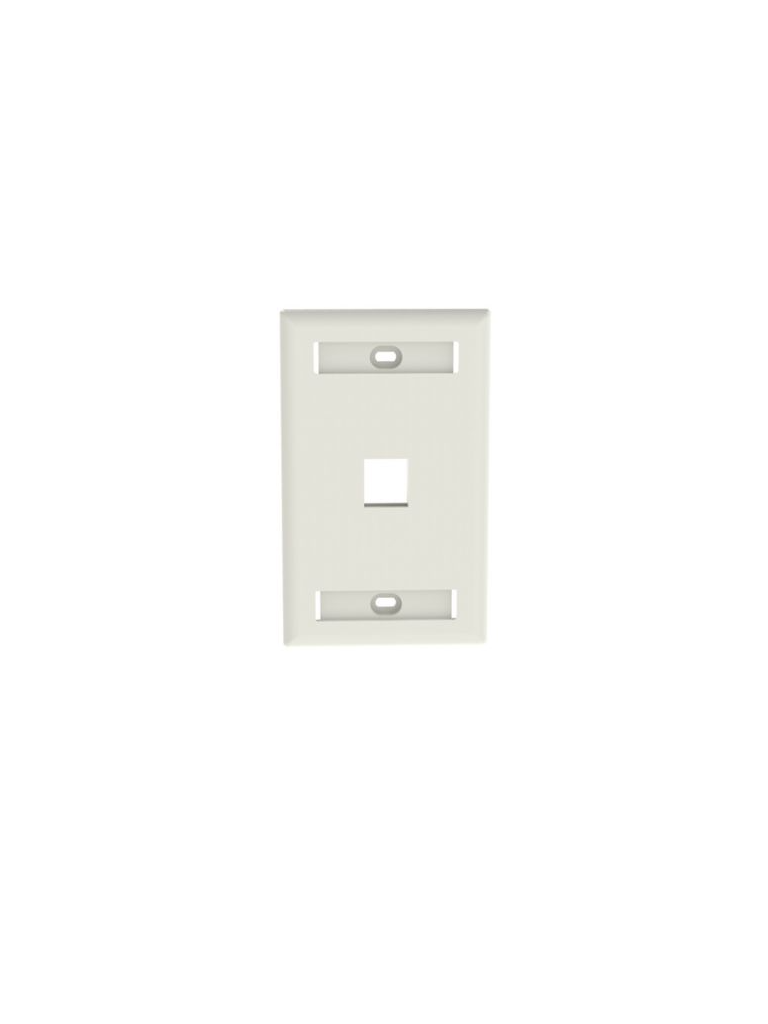 Imagen de PANDUIT NK1FWHY - Faceplate de pared / 1 puerto / Color blanco /La placa frontal NetKey™ es compatible con un módulo keystone 